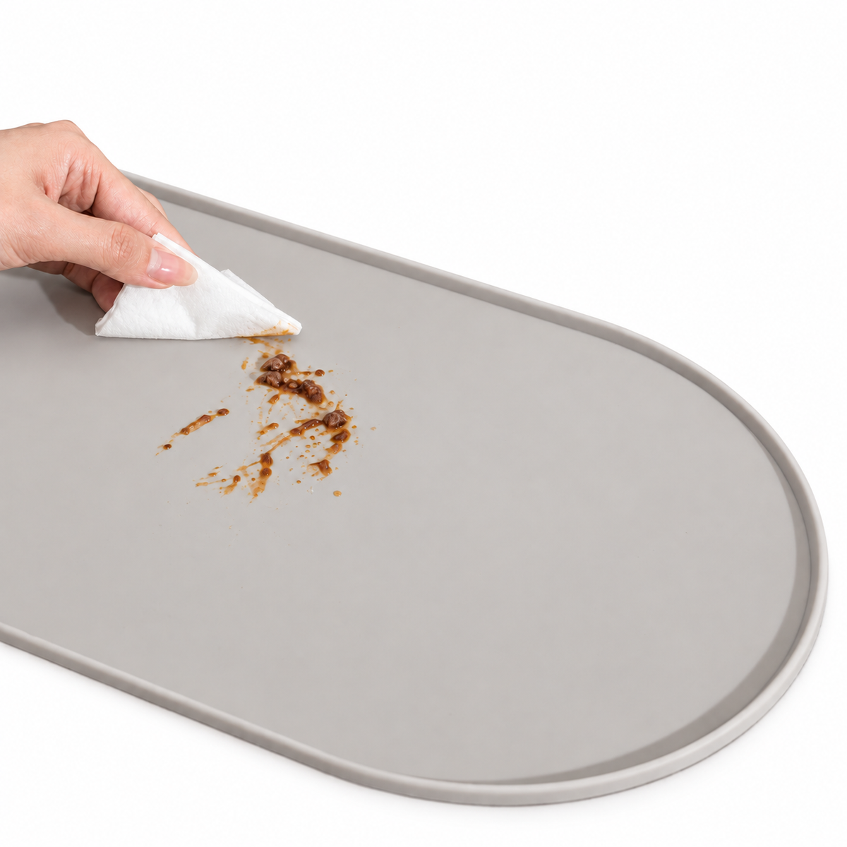 Spills stay on top. Clean-up takes seconds.