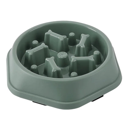 Bone Slow Feeder Dog Bowl